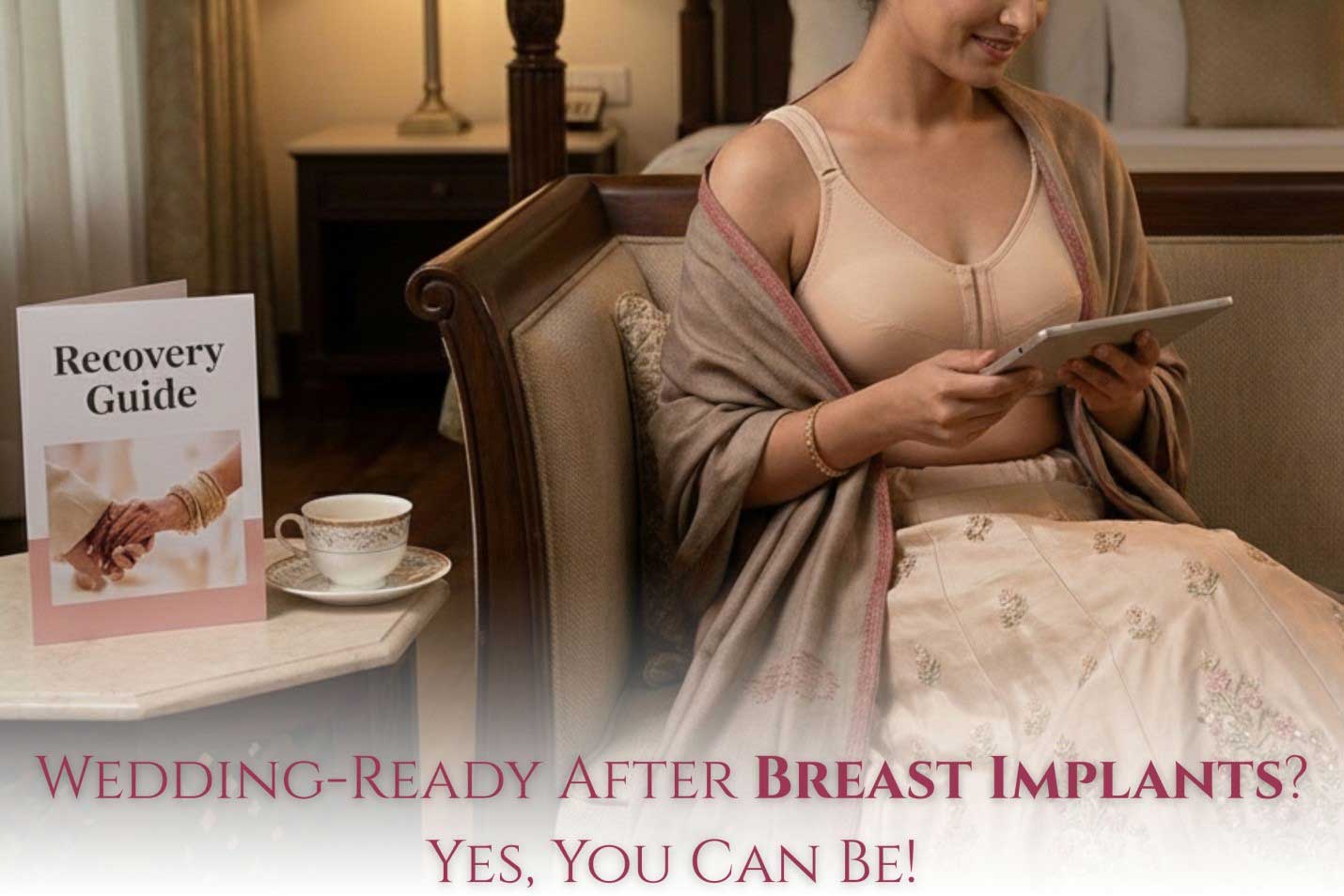Tips for draping saree and blouse fitting after breast implant surgery.